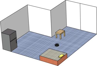扫地机器人的激光雷达空间映射