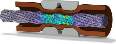 电缆终端的压接