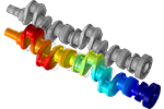 Modal Analysis of a Reciprocating Crankshaft 