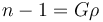 latex?l=n-1%20%3D%20G\rho