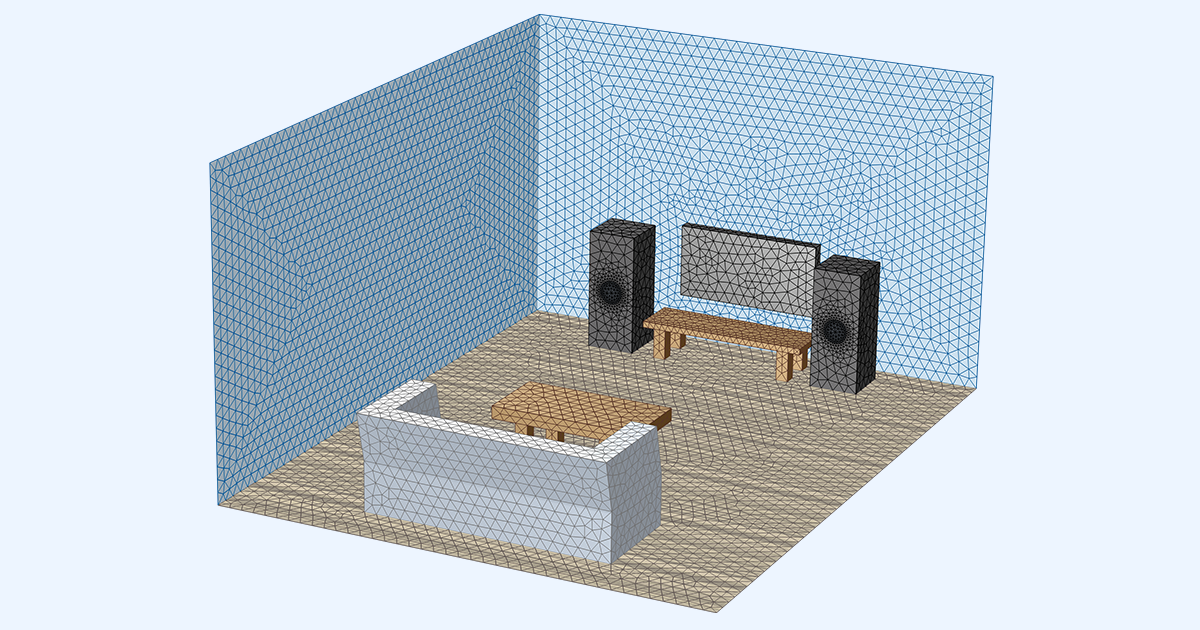 Meshing and Solving Pressure Acoustics Models